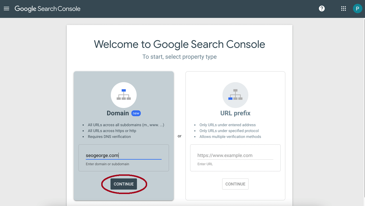 How to Add a Website to Google Search Console 3